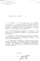 Informe médico del interesado